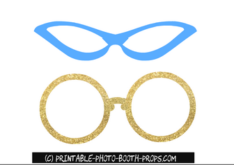 Printable Glasses Props