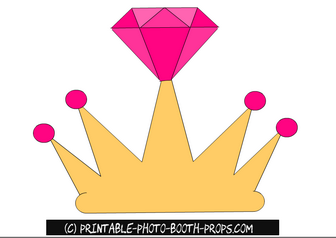 Free Printable Crown Prop for Bride to Be
