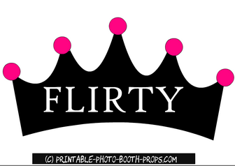 Free Printable Flirty Photo Booth Prop