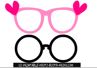 Free Printable Glasses Props for Bachelorette Party