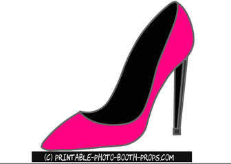 Free Printable Pink Shoe Prop