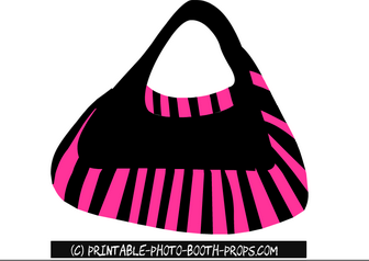Black and Pink Hand Bag Prop 