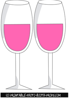 Free Printable Wine Glasses Props