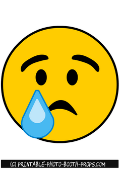 Free Printable Crying Emoji Photo Booth Prop