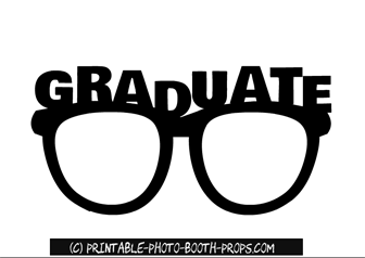 Free Printable Graduate Glasses Prop 