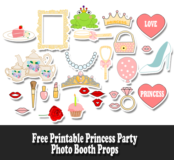 Free Printable Princess Party Photo Booth Props