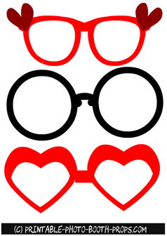 Free Printable Valentine Glasses Props