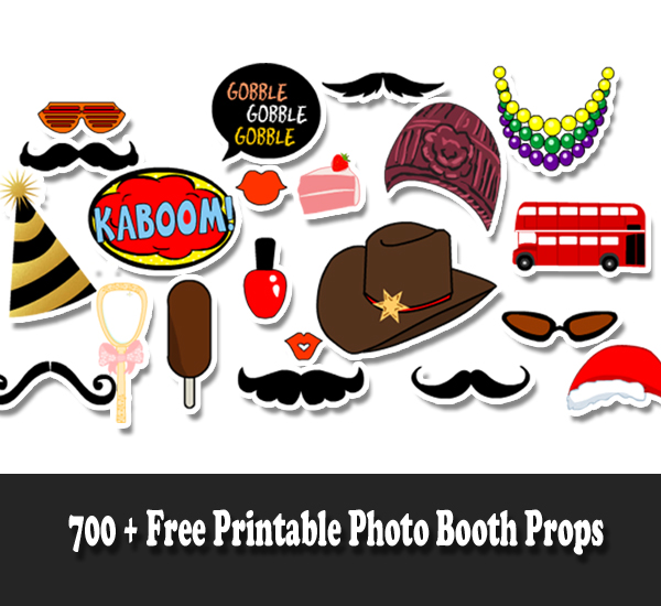 photo booth accessories printables