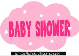Baby Shower Cloud Prop