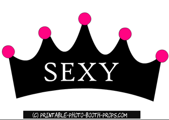 Free Printable Sexy Crown Prop