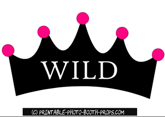 Free Printable Wild Prop for Photo Booth