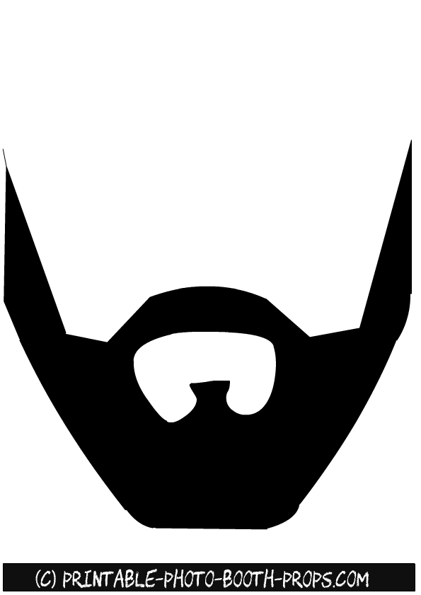 beard outline photo booth