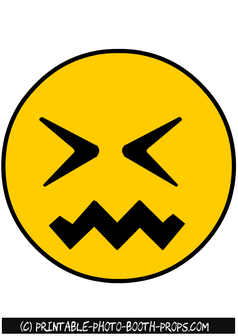 Annoyed Emoji Photo Booth Prop