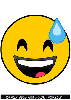 Happy Emoji Photo Booth Prop