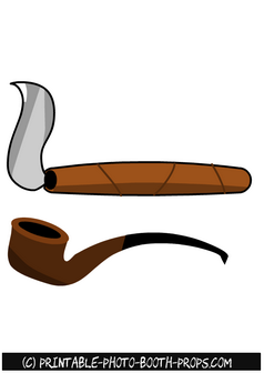 Free Printable Pipe and Cigar Props