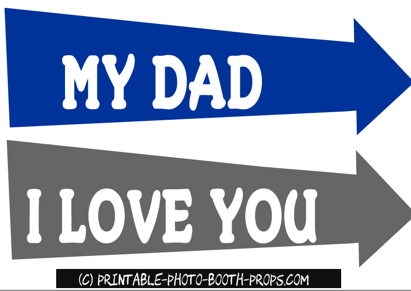 Fathers Day Worlds Best Dad Photo Frame Prop