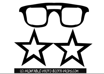 Classic and Star Shaped Glasses Props