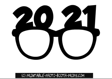 Free Printable 2021 Glasses Prop