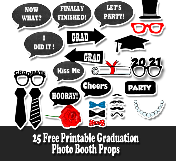 Rockstar Digital Photo Booth Party Props Instant Download