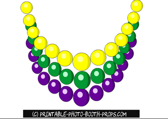 Free Printable Mardi Gras Beads Photo Booth Prop