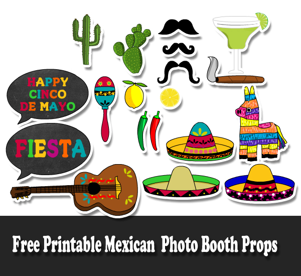 Free Printable Mexican Photo Booth Props