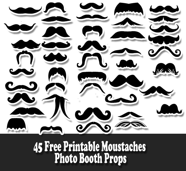 Free Printable Photo booth Props - Paper Trail Design