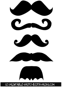 Free Printable Moustaches