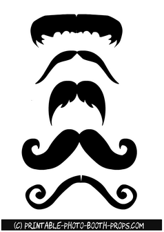 Big Moustaches Props