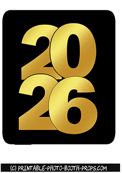 New Year2026 Prop for Photo Booth