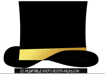 Black and Gold Hat Prop