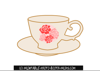 Free Printable Tea Cup Prop 