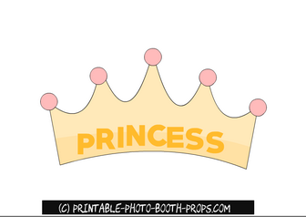 Free Printable Princess Crown Photo Booth Prop