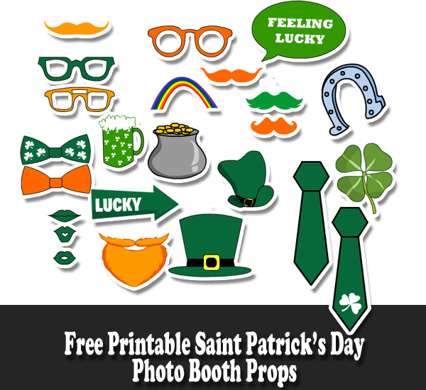 Free Printable Saint Patrick's Day Photo Booth Props