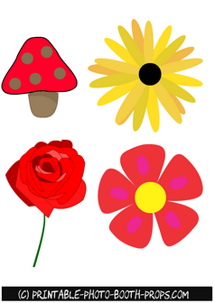 Spring Flowers and Rose Props Printables