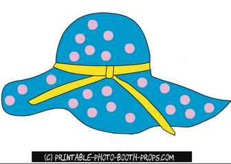 Free Printable Hat with Polka Dots