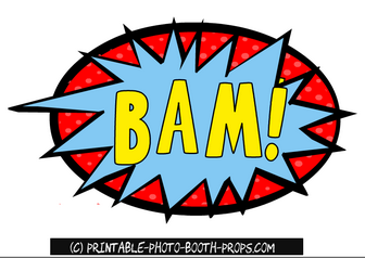 Bam Prop Printable For Photo Booth