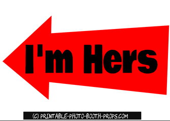 I'm Her's Sign Printable