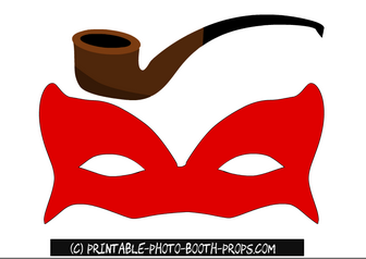 Free Printable Mask and Pipe Props