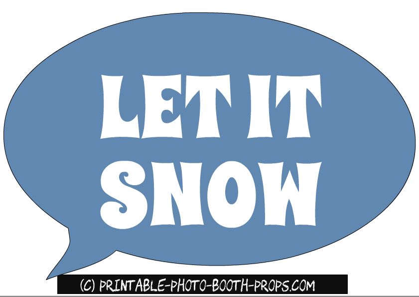 Free Printable Winter Photo Booth Props